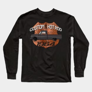 64 Custom Black Long Sleeve T-Shirt